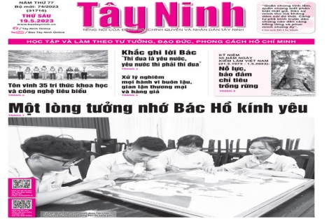 Điểm báo in Tây Ninh ngày 19.05.2023