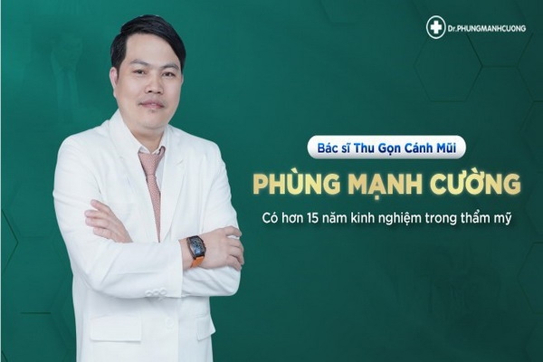 Thu gọn cánh mũi tự nhiên đẹp an toàn tại BS Phùng Mạnh Cường