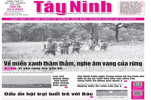 Điểm báo in Tây Ninh ngày 24.05.2023