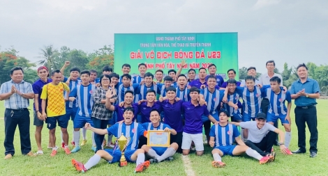 Phường Ninh Sơn vô địch giải bóng đá U23 Thành phố năm 2023
