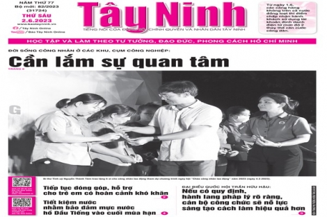 Điểm báo in Tây Ninh ngày 31.05.2023