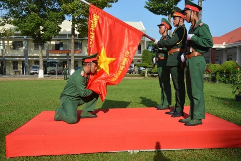 Tổ chức lễ tuyên thệ chiến sĩ mới năm 2023