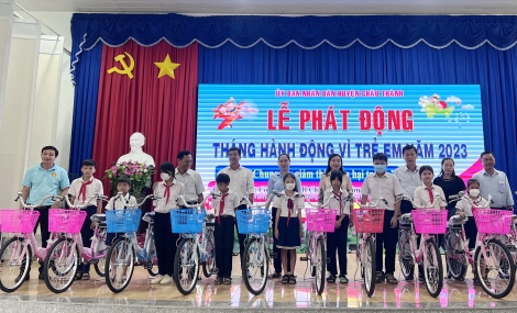 Châu Thành: Tổ chức lễ phát động hưởng ứng Tháng hành động Vì trẻ em năm 2023