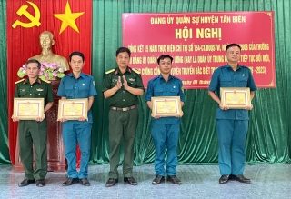Đảng uỷ Ban CHQS huyện Tân Biên: Tổng kết 15 năm thực hiện Chỉ thị số 154 của Quân ủy Trung ương