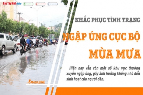 Khắc phục tình trạng ngập úng cục bộ mùa mưa