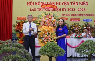 Tân Biên: Đại hội đại biểu Hội Nông dân nhiệm kỳ 2023-2028