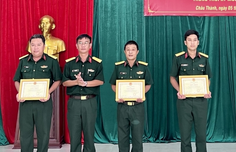 Châu Thành: Tổng kết 15 năm thực hiện Chị thị số 154 của Quân uỷ Trung ương