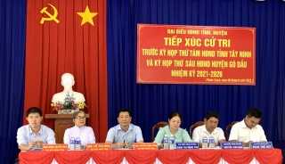 Phó Bí thư Tỉnh ủy Nguyễn Mạnh Hùng: Tiếp xúc cử tri xã Thạnh Đức, Phước Trạch, huyện Gò Dầu