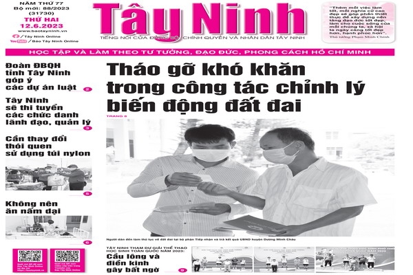 Điểm báo in Tây Ninh ngày 12.06.2023