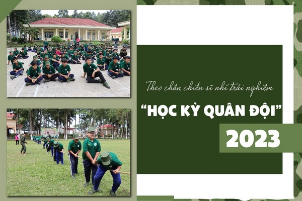 Theo chân chiến sĩ nhí trải nghiệm “Học kỳ quân đội” 2023