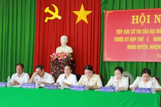 Đại biểu HĐND tỉnh, huyện tiếp xúc cử tri huyện Tân Châu