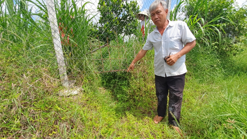 Một hộ dân lấp mương tiêu, cả cánh đồng lo ngập úng