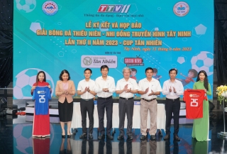 Diễn ra Giải bóng đá Thiếu niên- Nhi đồng Truyền hình Tây Ninh lần thứ II.2023- Cúp Tân Nhiên