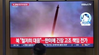 2 tên lửa đạn đạo tầm ngắn của Triều Tiên rơi xuống biển Nhật Bản