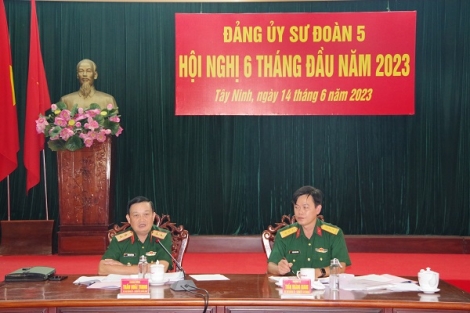 Đảng uỷ Sư đoàn 5: Hội nghị 6 tháng đầu năm 2023