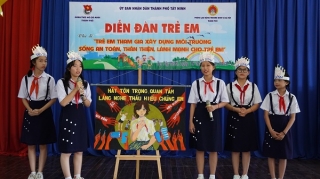 Thành phố Tây Ninh: Tổ chức diễn đàn trẻ em năm 2023