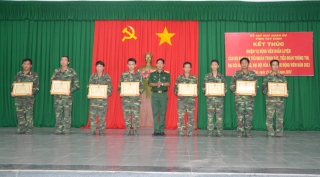 Bộ CHQS tỉnh: Hoàn thành nhiệm vụ động viên huấn luyện cán bộ Khung B quân nhân dự bị