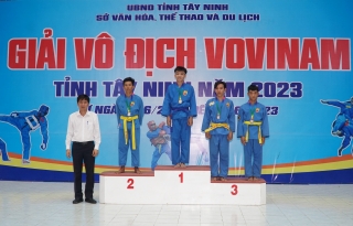 Kết thúc Giải vô địch Vovinam tỉnh Tây Ninh