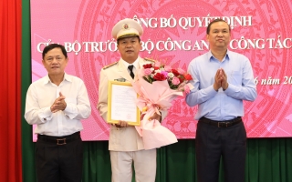 Thượng tá Phan Văn Triều được bổ nhiệm giữ chức Phó Giám đốc Công an tỉnh
