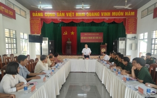 Đảng uỷ Quân sự huyện Gò Dầu: Hội nghị 6 tháng đầu năm 2023