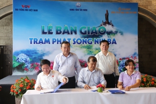 UBND tỉnh Tây Ninh bàn giao Trạm phát sóng cho Đài Tiếng nói Việt Nam