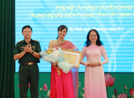 Hội thi Phụ nữ tài năng duyên dáng trong Bộ đội Biên phòng tỉnh năm 2023