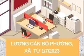 Bảng lương mới của cán bộ xã, phường, thị trấn từ 1/7