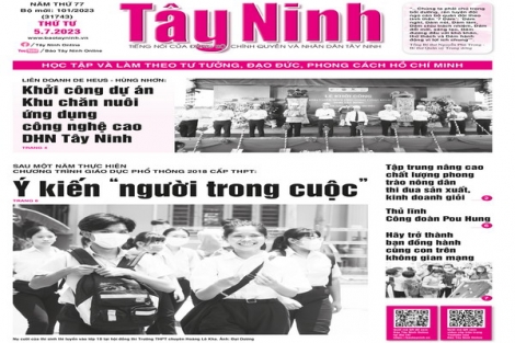 Điểm báo in Tây Ninh ngày 05.07.2023