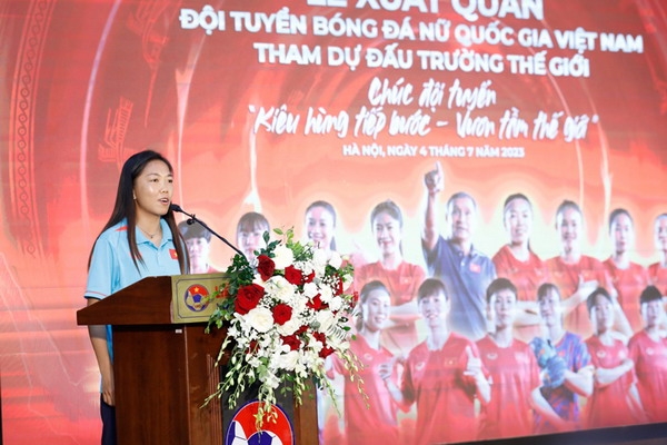 Huỳnh Như chia sẻ xúc động ở lễ xuất quân ĐT nữ Việt Nam dự World Cup 2023