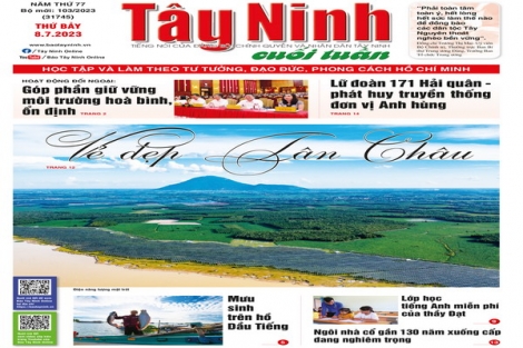Điểm báo in Tây Ninh ngày 08.07.2023
