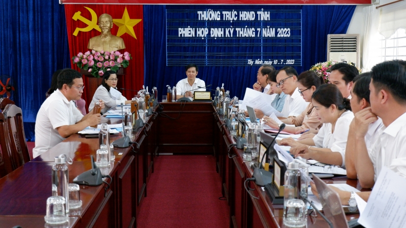 Thường trực HĐND tỉnh họp phiên định kỳ tháng 7.2023