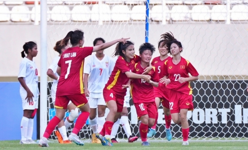 Tiền đạo U19 nữ Việt Nam dẫn đầu danh sách “Vua phá lưới” U19 Đông Nam Á 2023