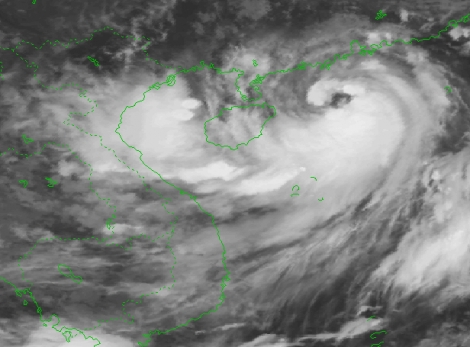 Bão số 1 di chuyển theo hướng Tây Tây Bắc có khả năng mạnh lên