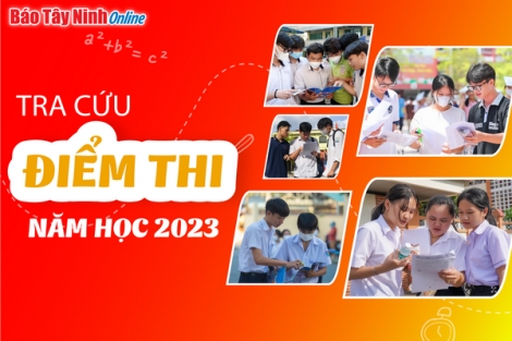 Tây Ninh: Tra cứu điểm thi tốt nghiệp THPT năm 2023