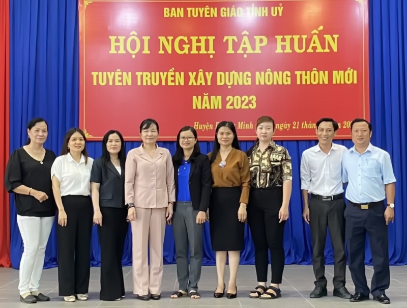 Tập huấn tuyên truyền xây dựng nông thôn mới tại huyện Dương Minh Châu năm 2023