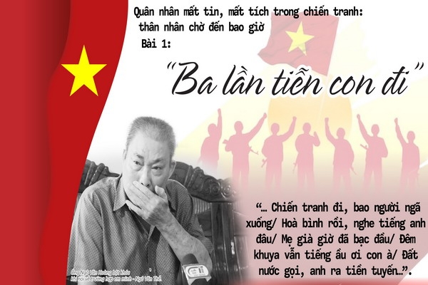 Bài 1: “Ba lần tiễn con đi”