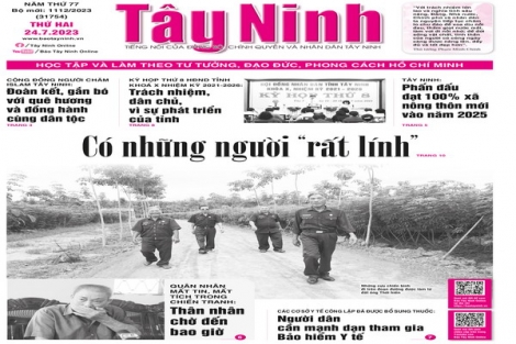 Điểm báo in Tây Ninh ngày 24.07.2023
