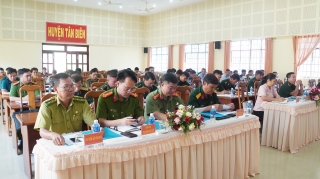 Tân Biên: Sơ kết công tác phối hợp 3 lực lượng Công an - Quân sự - Biên phòng