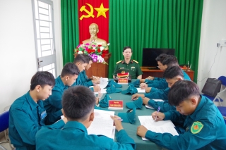 Quân khu 7: Chấm thi chốt dân quân biên giới Bàu Sen (Tân Châu)