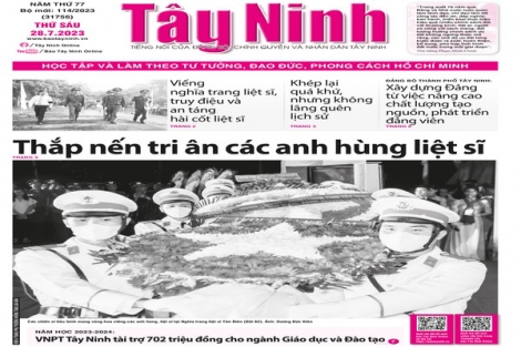 Điểm báo in Tây Ninh ngày 28.07.2023