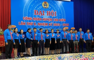 Nhiệm kỳ 2018-2023: Công đoàn huyện Tân Biên phát triển 1.612 đoàn viên, đạt 322%