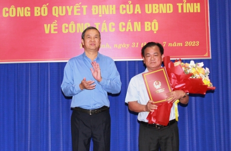 Trao quyết định bổ nhiệm Chủ tịch Công ty TNHH MTV Xổ số kiến thiết Tây Ninh