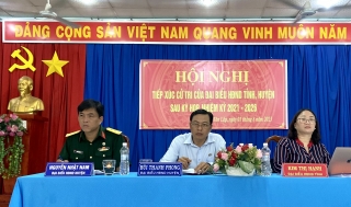 Đại biểu HĐND tỉnh, huyện tiếp xúc cử tri xã Tân Lập