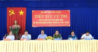 Phó Bí thư Tỉnh ủy Nguyễn Mạnh Hùng: Tiếp xúc cử tri xã Hiệp Thạnh, huyện Gò Dầu