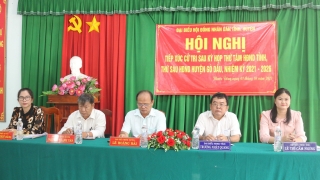 Trưởng Ban Dân vận Tỉnh uỷ Trương Nhật Quang: Tiếp xúc cử tri xã Phước Đông