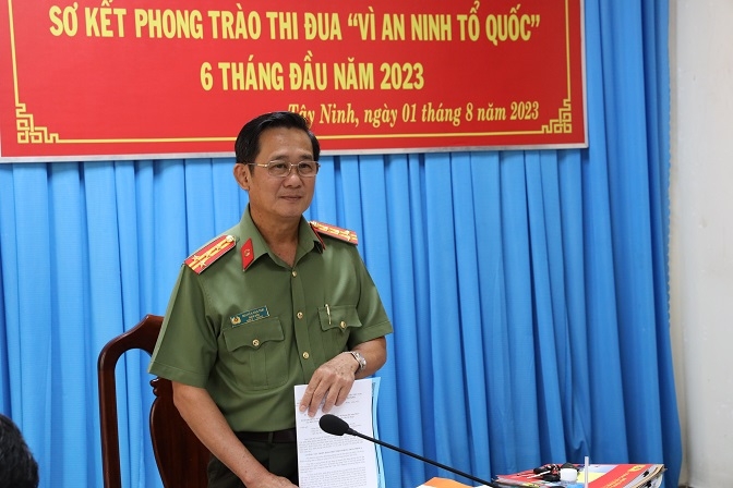 Sơ kết phong trào thi đua"Vì an ninh Tổ quốc" 6 tháng đầu năm 2023