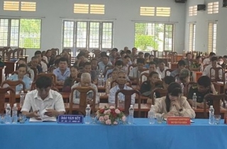 Phó Chủ tịch Thường trực UBND tỉnh tiếp xúc cử tri 2 xã Tân Lập và Thạnh Bắc