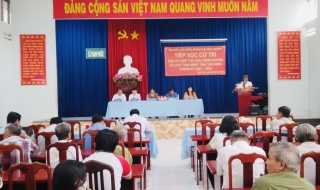 Trưởng Ban Dân vận Tỉnh uỷ Trương Nhật Quang: Tiếp xúc cử tri tại xã Thanh Phước