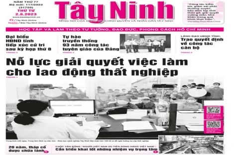 Điểm báo in Tây Ninh ngày 02.08.2023