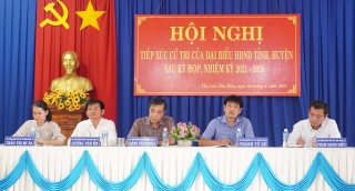 Đại biểu HĐND tỉnh, huyện tiếp xúc cử tri trên địa bàn huyện Tân Biên